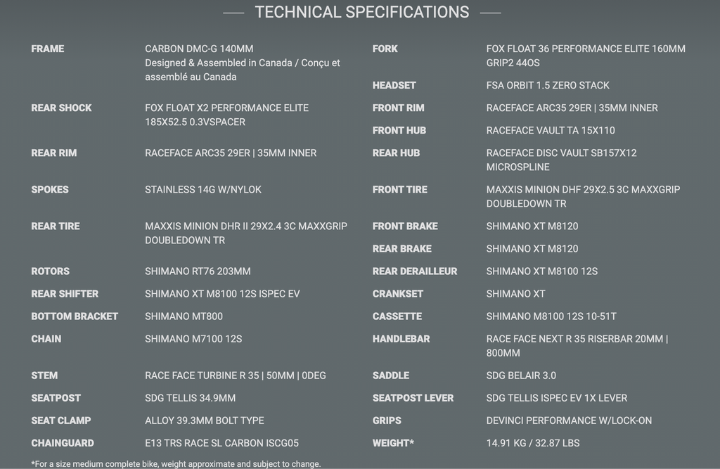 Bicicleta Troy Carbon XT 12v 2021 specs